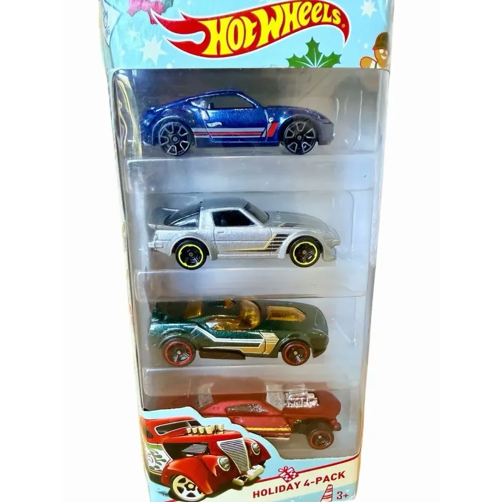 Hot Wheels 2016 Holiday 4-Pack Target Exclusive Nissan 370Z Mazda RX7 New Sealed